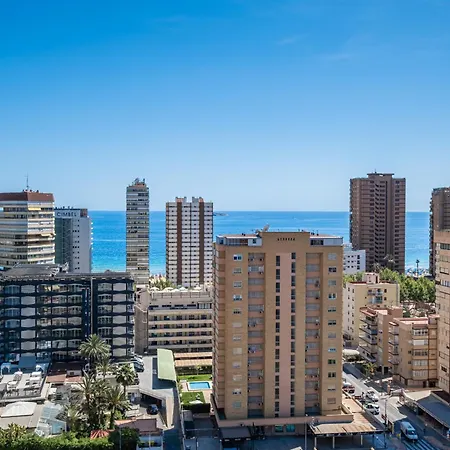 아파트 Penthouse Cervantes Sea View Levante 베니돔